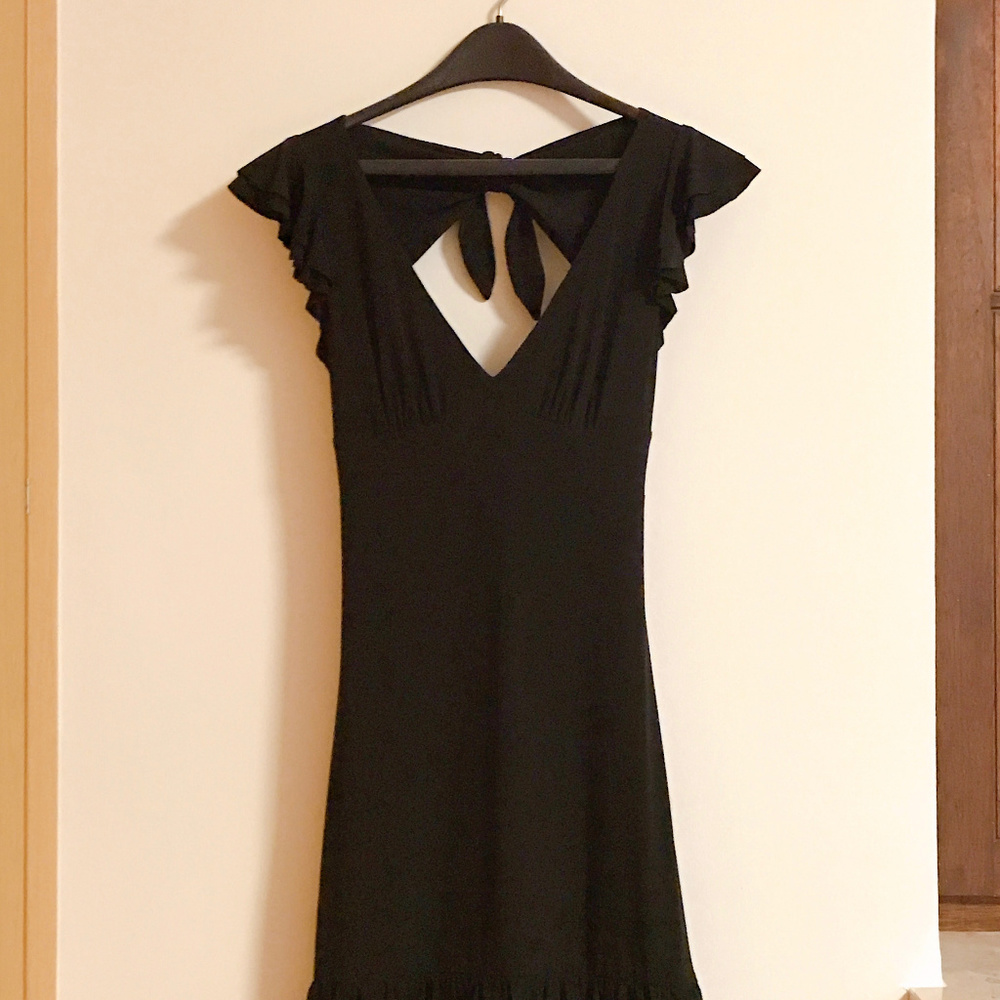 ABS by Allen Schwartz Keyhole Back Cocktail Dress